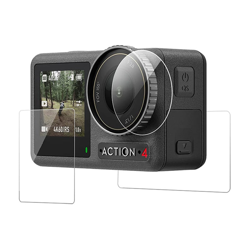 TELESIN herdet glass for DJI Osmo Action 5/4/3