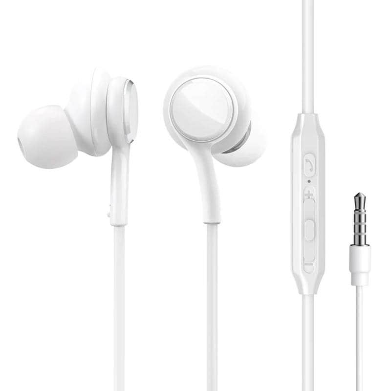 Kablede øretelefoner JR-EW02, Half in Ear (hvit)