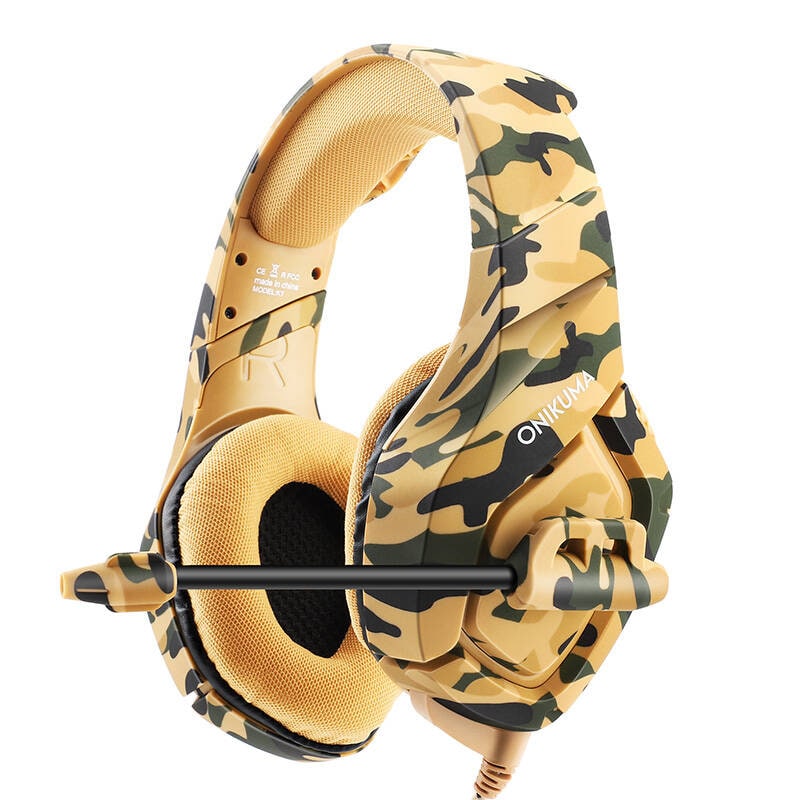 ONIKUMA K1-B Gaming-hodesett (gult)