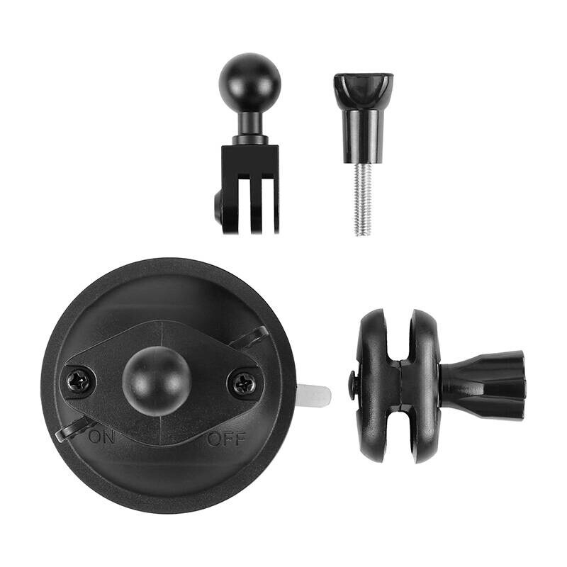 PULUZ sugekoppfeste for sportskameraer (DJI, GoPro, Insta360) PU545B (svart)