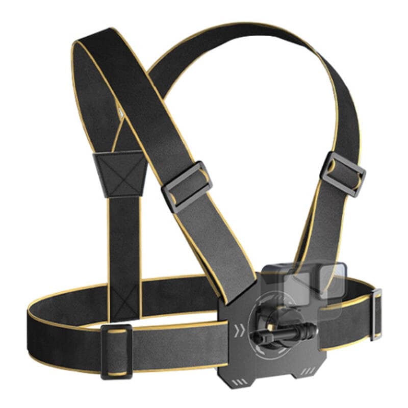 PULUZ brystsele for sportskameraer (inkludert Ace Pro 2, Osmo Action 5 Pro) (svart)