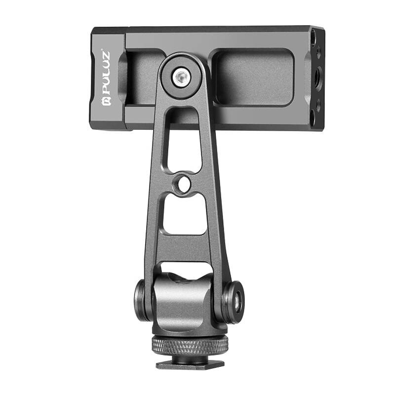 Svingbar telefonholder Puluz med universal 1/4-feste (svart)