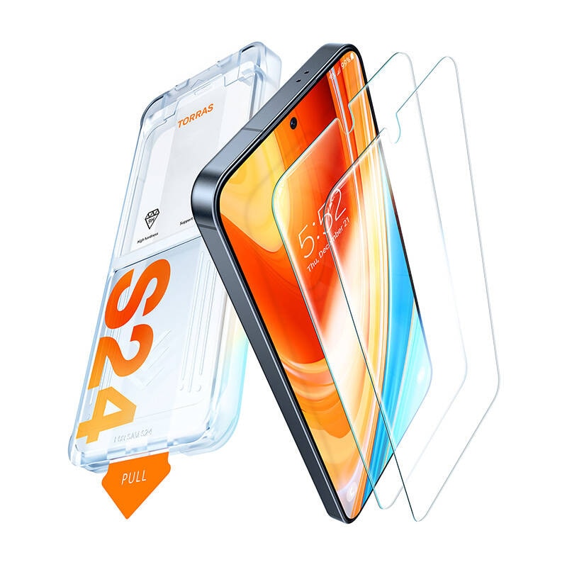 Herdet glass for Samsung S24+ Torras Install Master