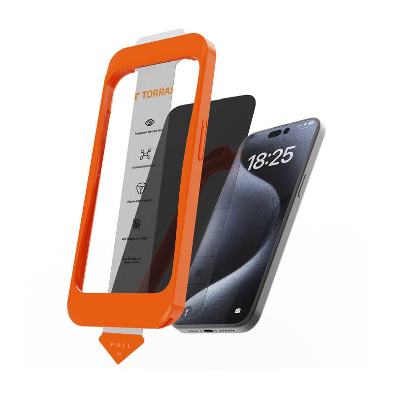 Torras Install Master herdet glass for iPhone 16 Plus