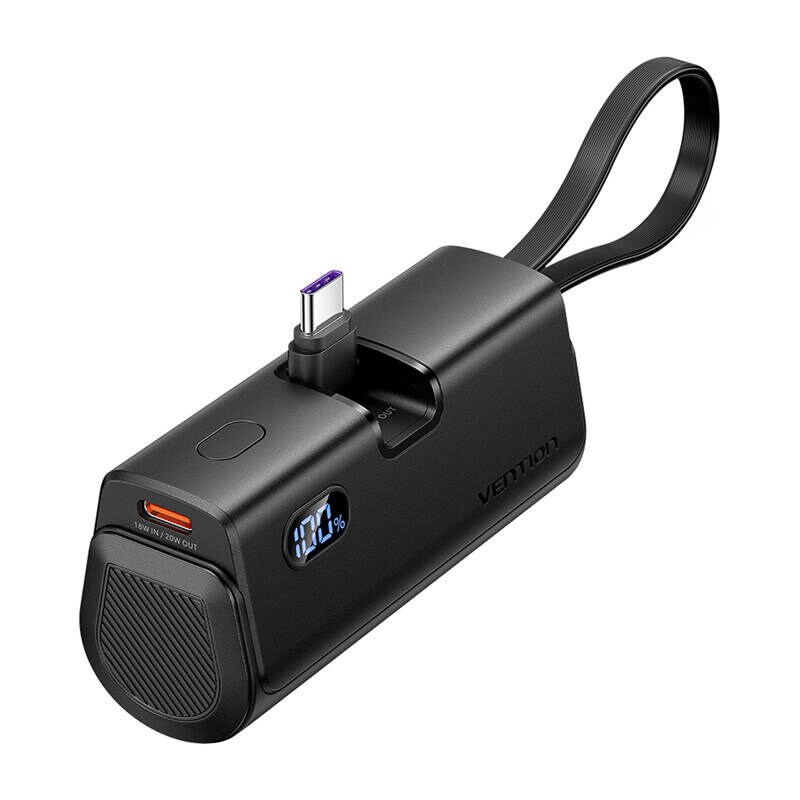 Powerbank Vention LED-display 4800 mAh 22,5 W FHQB0 (svart)