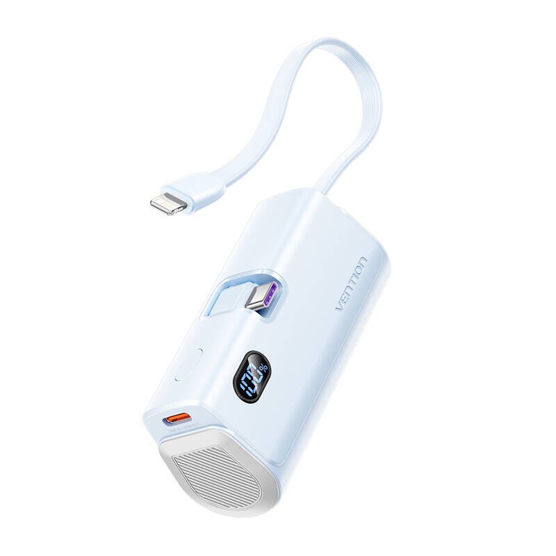 Powerbank Vention LED-display 4800 mAh 22,5 W FHQL0 (blå)