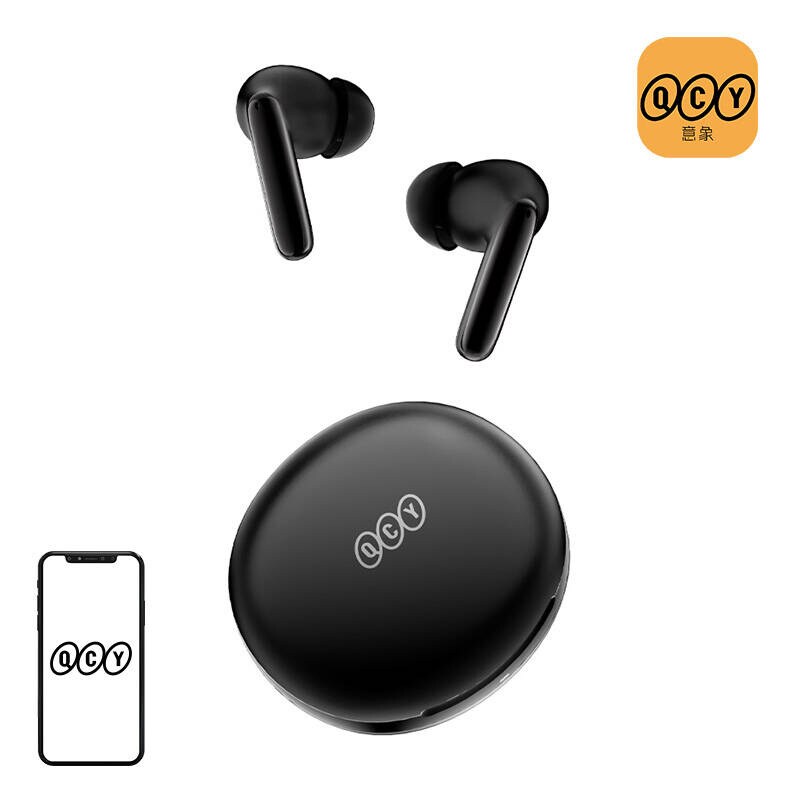 ØretelefonerTWS QCY T13 ANC2, ANC (svart)