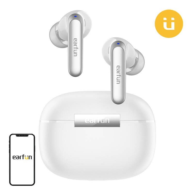 TWS EarFun Air2-hodetelefoner (hvite)