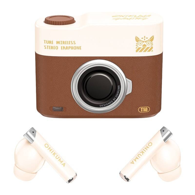 ONIKUMA Bluetooth In-Ear-hodetelefoner T18 Brown