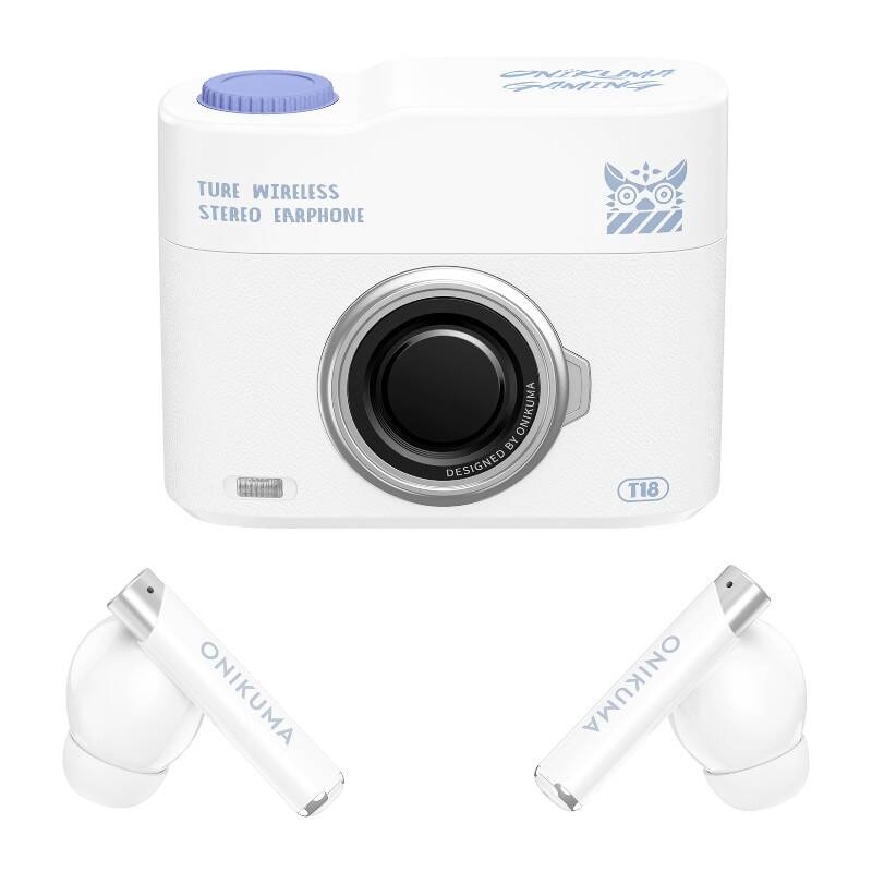 ONIKUMA T18 Bluetooth In-Ear-øretelefoner Hvit