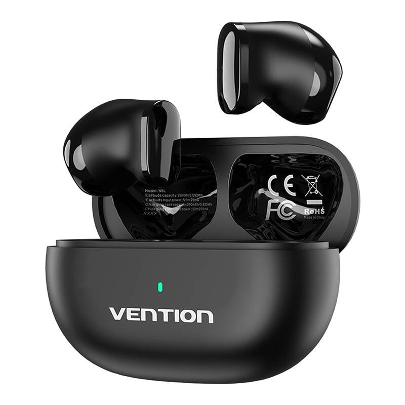 TWS Vention NBLB0 Earbuds T12 trådløse hodetelefoner (svart)