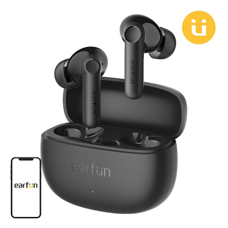 TWS EarFun Air life-hodetelefoner (svart)