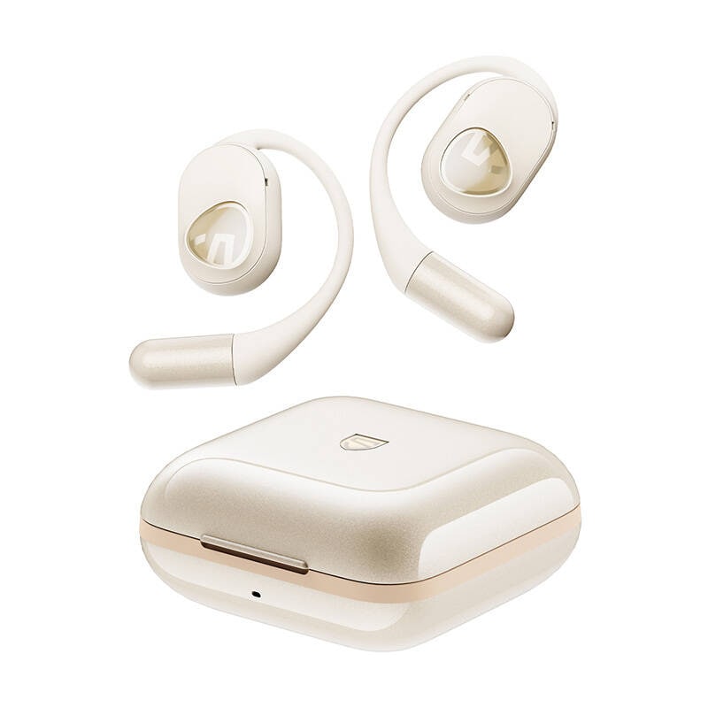 TWS Soundpeats GoFree2+ hodetelefoner (hvite)
