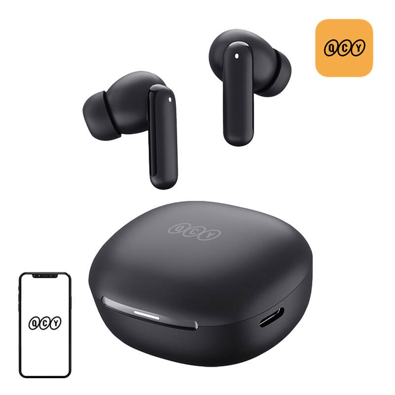 TWS QCY MeloBuds HT16-hodetelefoner (svart)