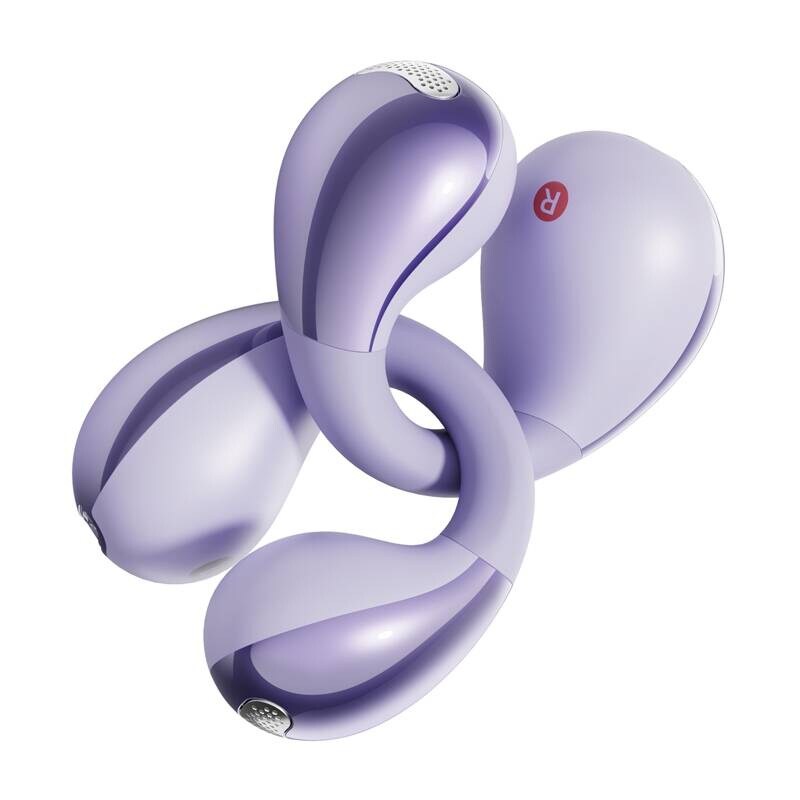 QCY Crossky Clip C30-hodetelefoner (lilla)