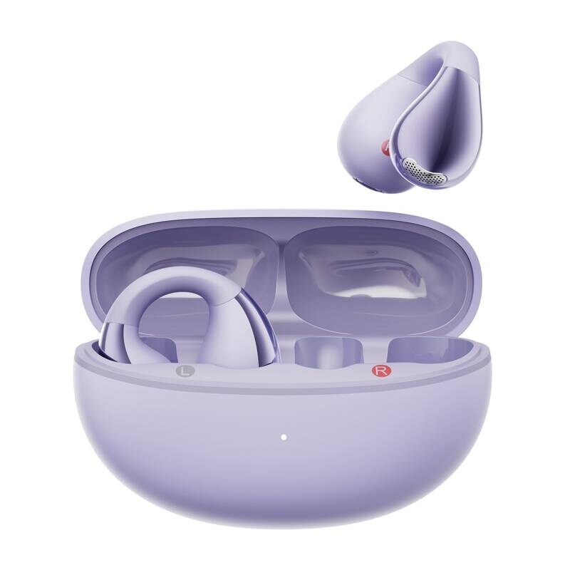 QCY Crossky Clip C30-hodetelefoner (lilla)