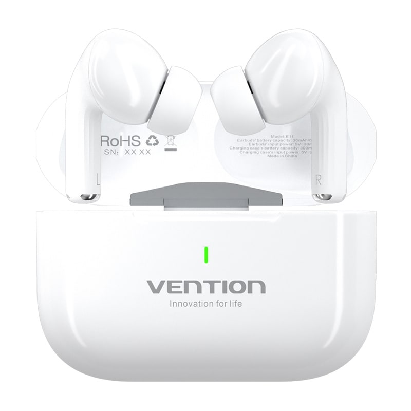 TWS Vention Echo Lite E11 hodetelefoner (hvit)