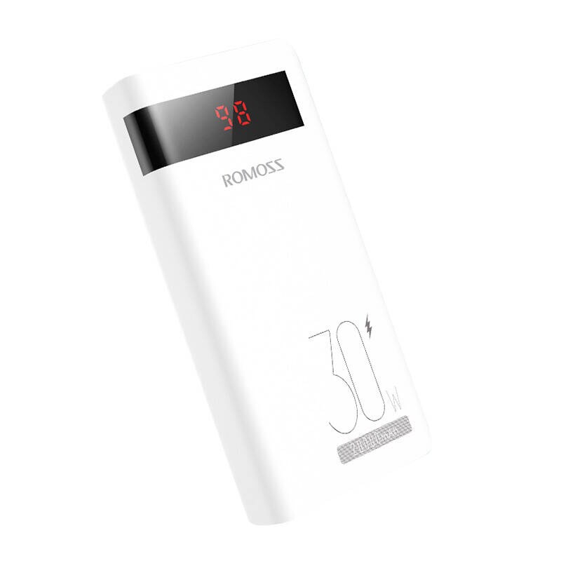 Powerbank Romoss Sense6PS Pro 20000 mAh, 30 W (hvit)