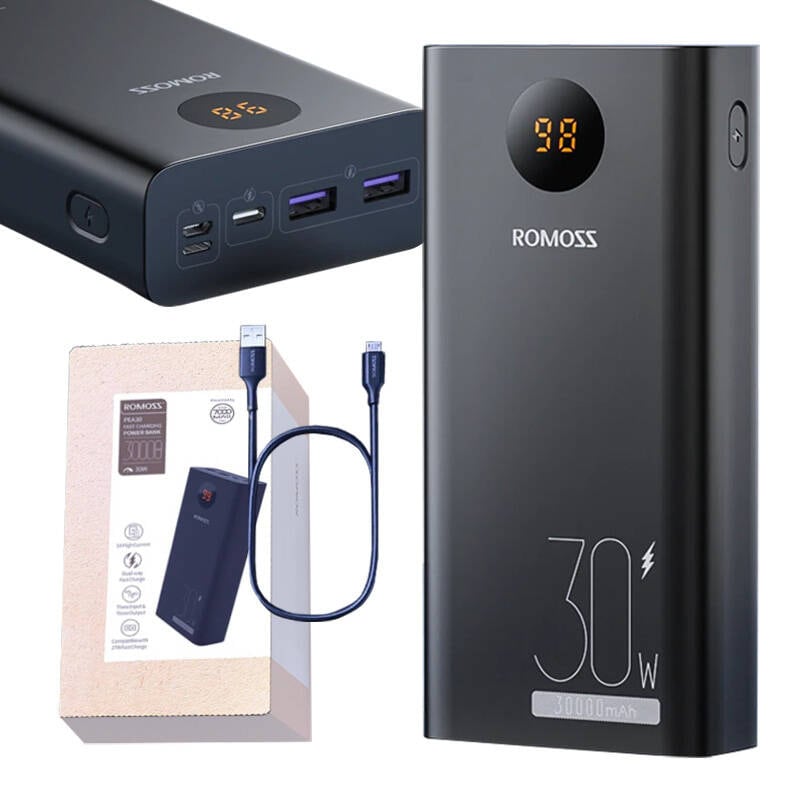 Powerbank Romoss PEA30 30000 mAh (svart)