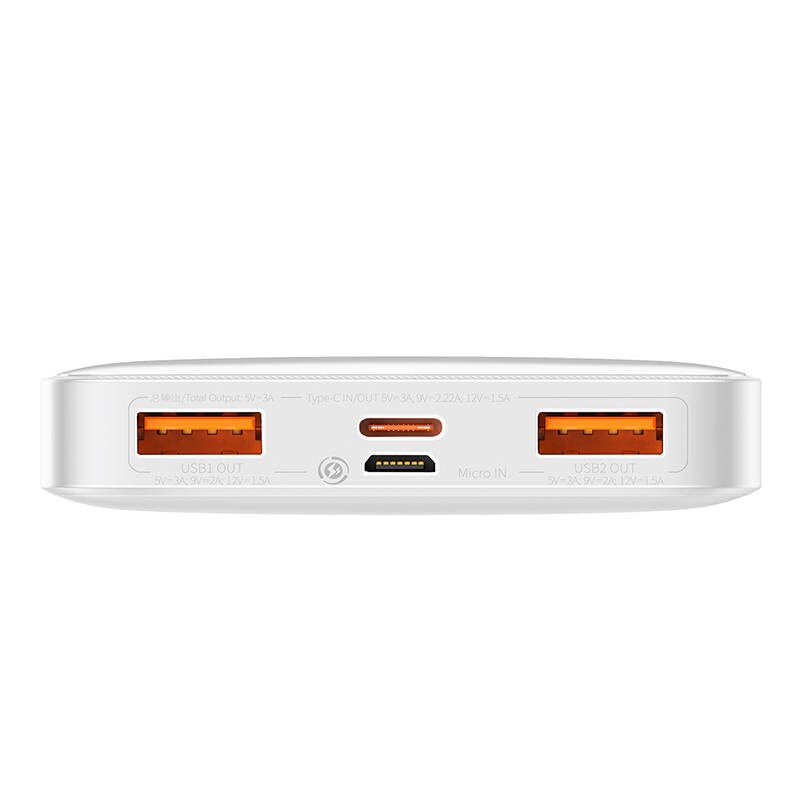 Powerbank Baseus Bipow 10000mAh, 20W (hvit)