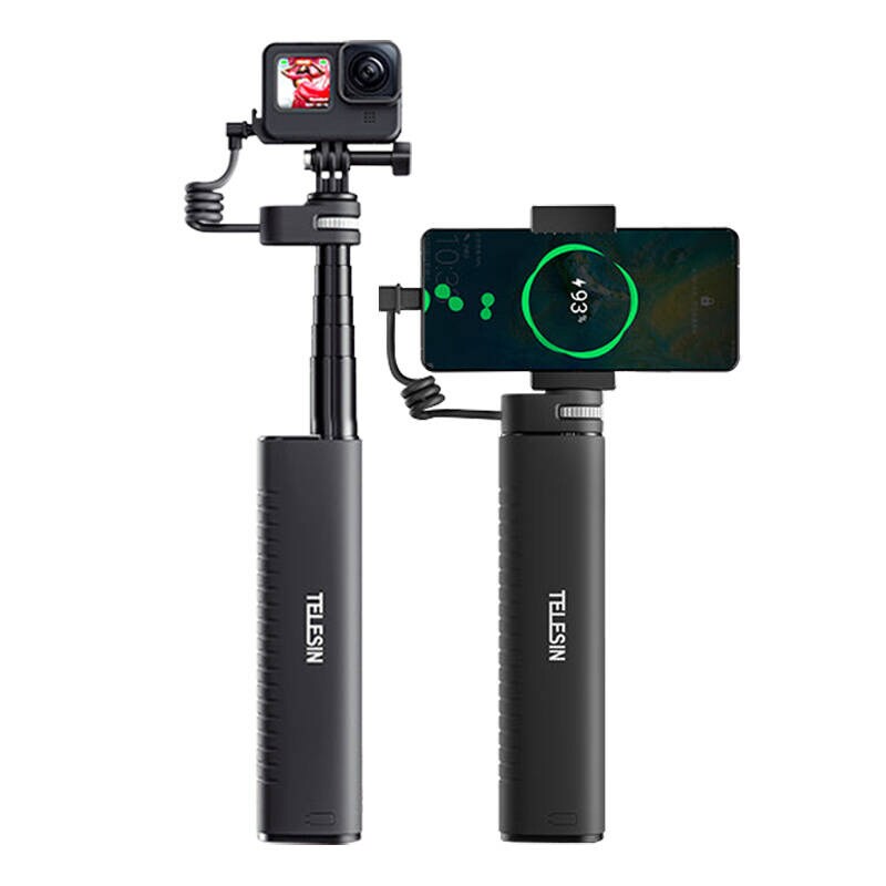 TELESIN Power grip selfie-stav (med strømbank) TE-CSS-001
