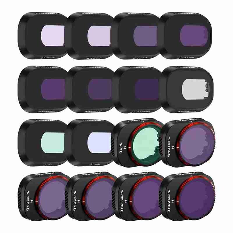 Sett med 16 filtre Freewell for DJI Mini 4 Pro-drone