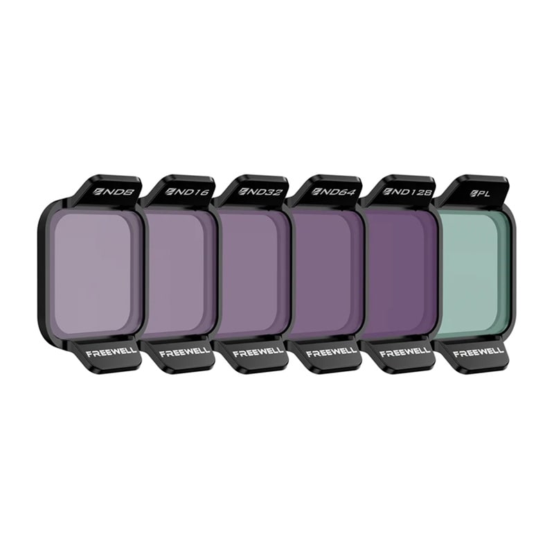 Sett med 6 Freewell Standard Day-filtre for DJI Flip