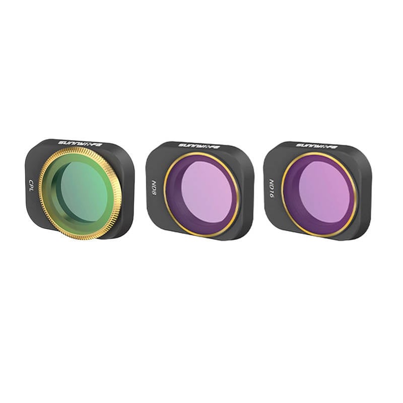 Sett med 3 filtre CPL+ND8+ND16 Sunnylife for DJI Mini 3 Pro (MM3-FI415)