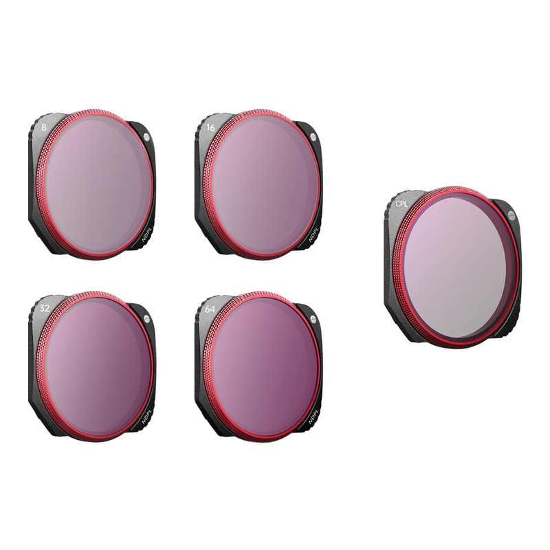 Sett med 5 PGYTECH CPL+ ND-PL-filtre (ND-PL 8/16/32/64) for DJI Mavic 3 Classic