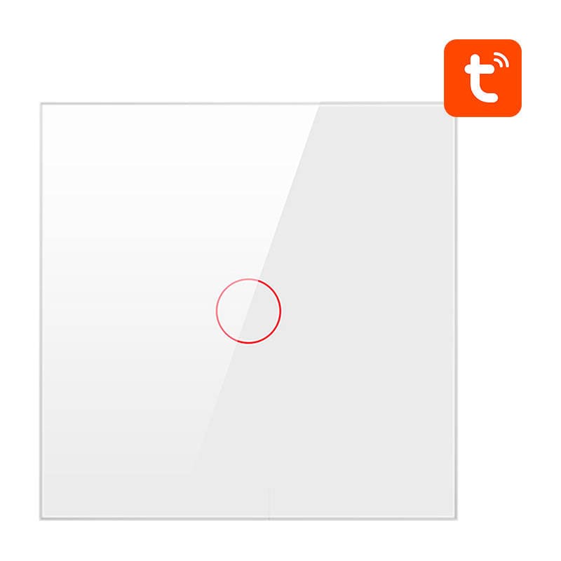 Smart lysbryter ZigBee Avatto ZTS02-EU-W1 1-veis TUYA (hvit)