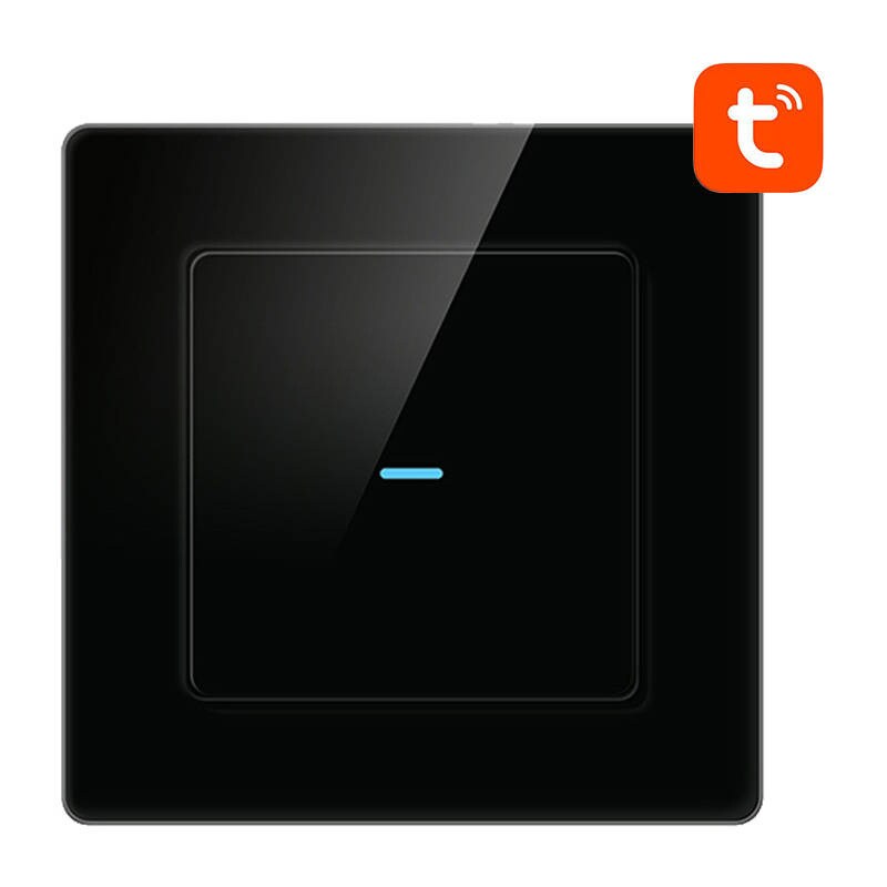 Smart lysbryter WiFi Avatto N-TS10-B1 1-veis TUYA (svart)