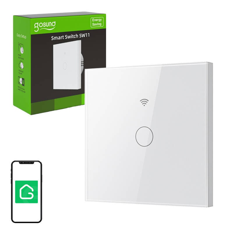 Smart Touch WiFi-lysbryter Gosund SLS1 Single (valgfri N) Tuya
