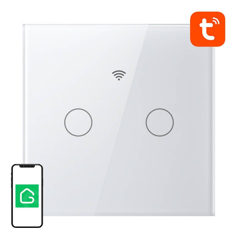 Smart Touch WiFi-lysbryter Gosund SLS2 (valgfri N, Dual) Tuya