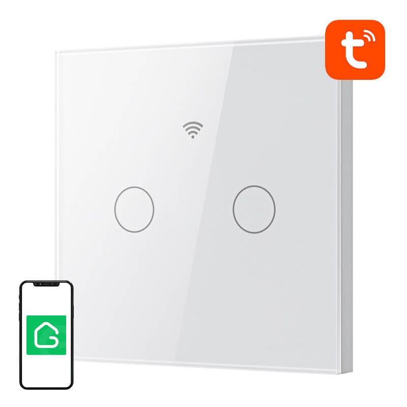Smart Touch WiFi-lysbryter Gosund SLS2 (valgfri N, Dual) Tuya