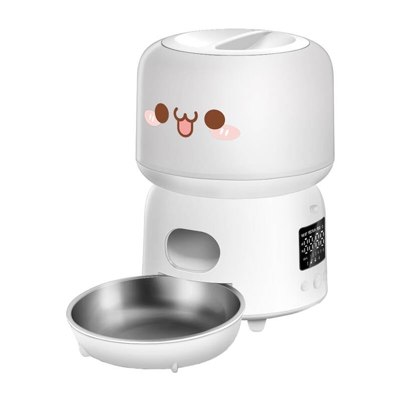 Rojeco 3L automatisk matedispenser knappversjon (hvit)