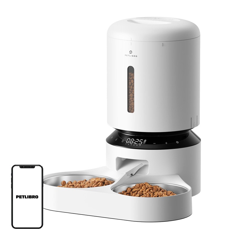 Petlibro Granary matautomat med dobbel skål 5L (hvit)