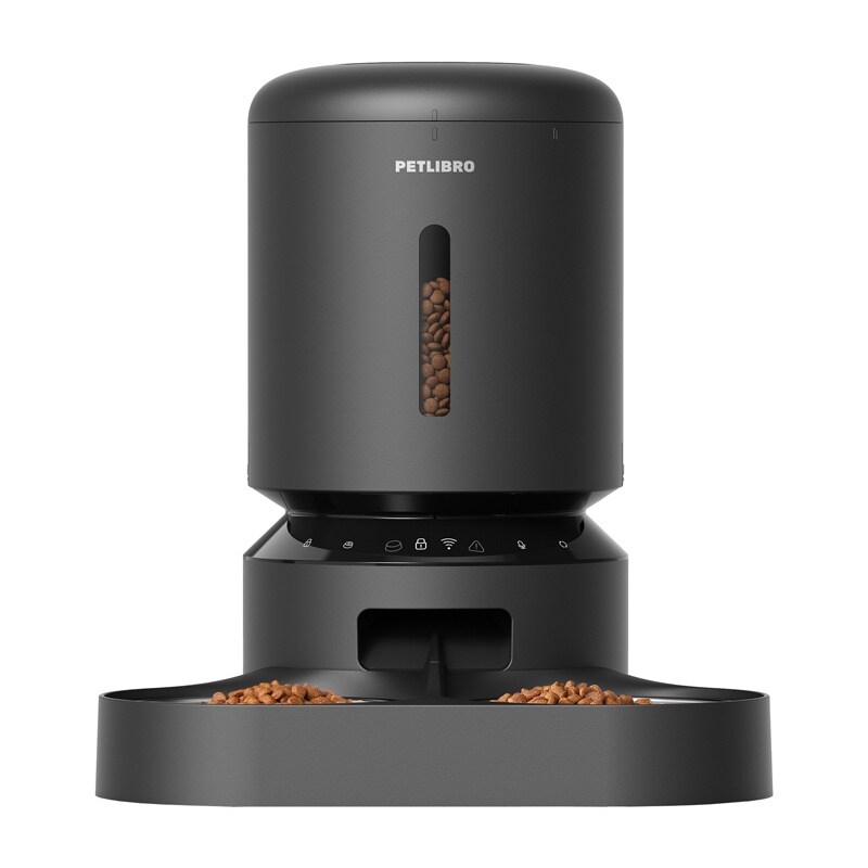 Petlibro Granary matautomat med dobbel skål, Wifi, 5L (svart)
