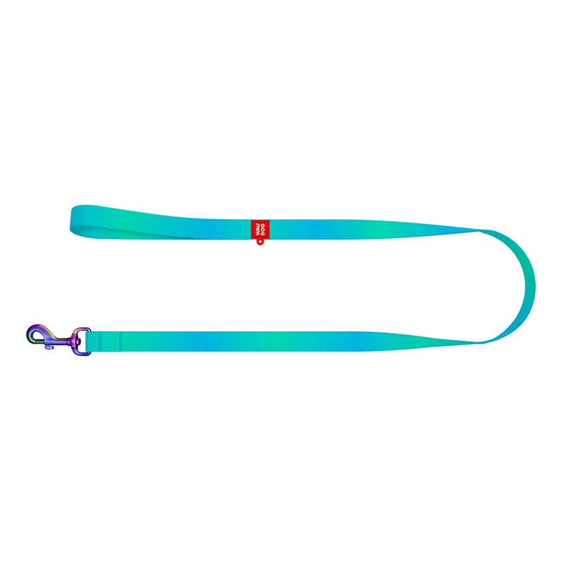 WAUDOG gradient hundebånd i nylon, 20 mm bredt, 122 cm langt, blått