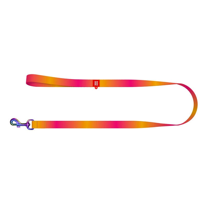 WAUDOG gradient hundebånd i nylon, 15 mm bredt, 122 cm langt, oransje
