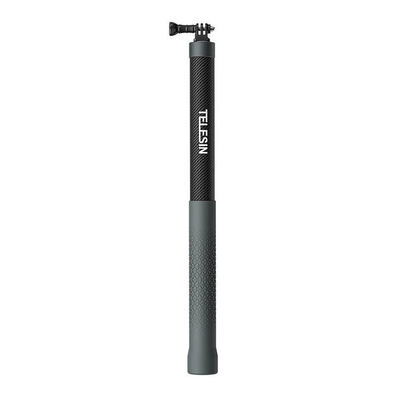 Karbonfiber selfie pinne med 3m lengde Telesin for kameraer GP-MNP-300-3