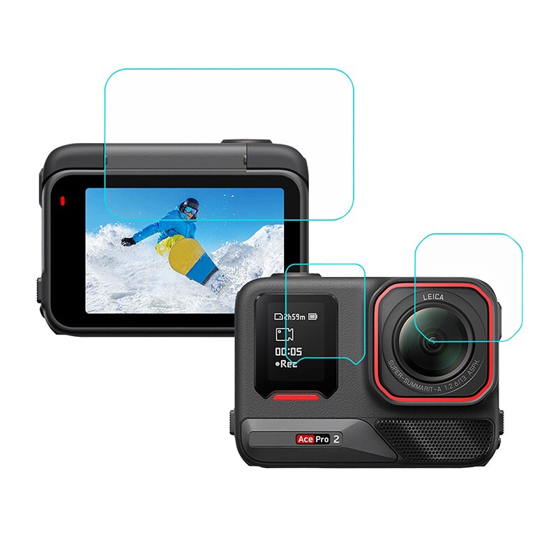 Puluz 3-i-1 beskyttelsesfilm for Insta 360 Ace Pro 2