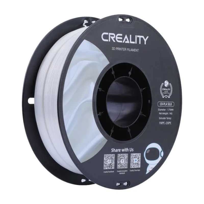 CR-Silk PLA-filament Creality (hvit)
