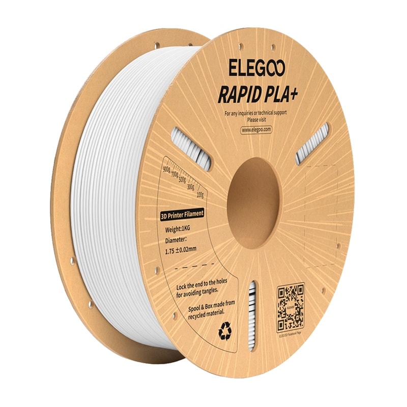 ELEGOO Rapid PLA+ Filament (hvit)