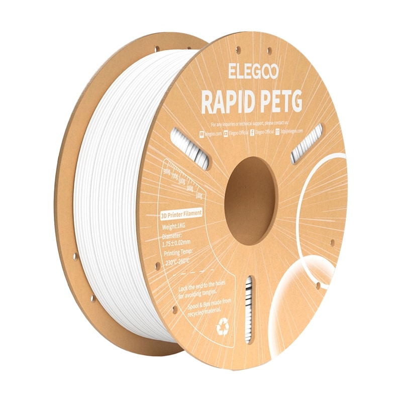 ELEGOO Rapid PETG Filament (hvit)
