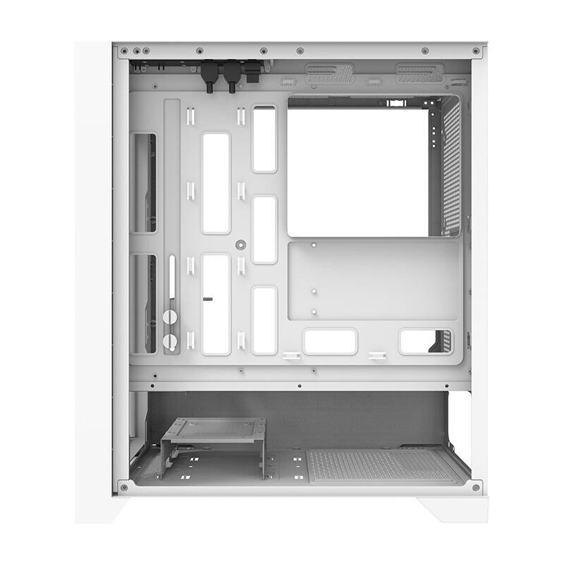 Darkflash DRX70 MESH PC-kabinett (hvit) + 4 RGB-vifter