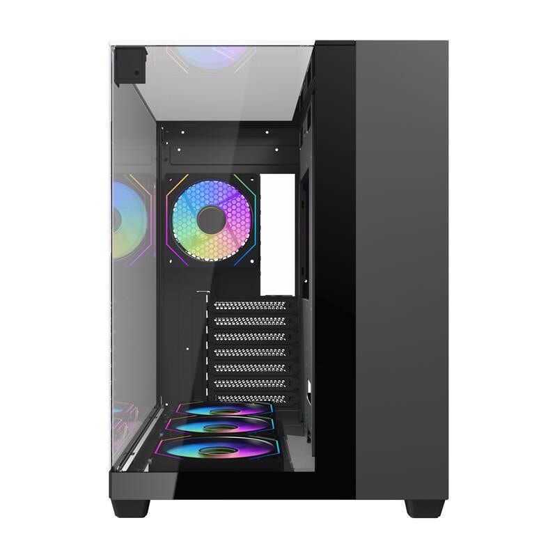Darkflash TH285 PC-kabinett (svart) + 4 vifter