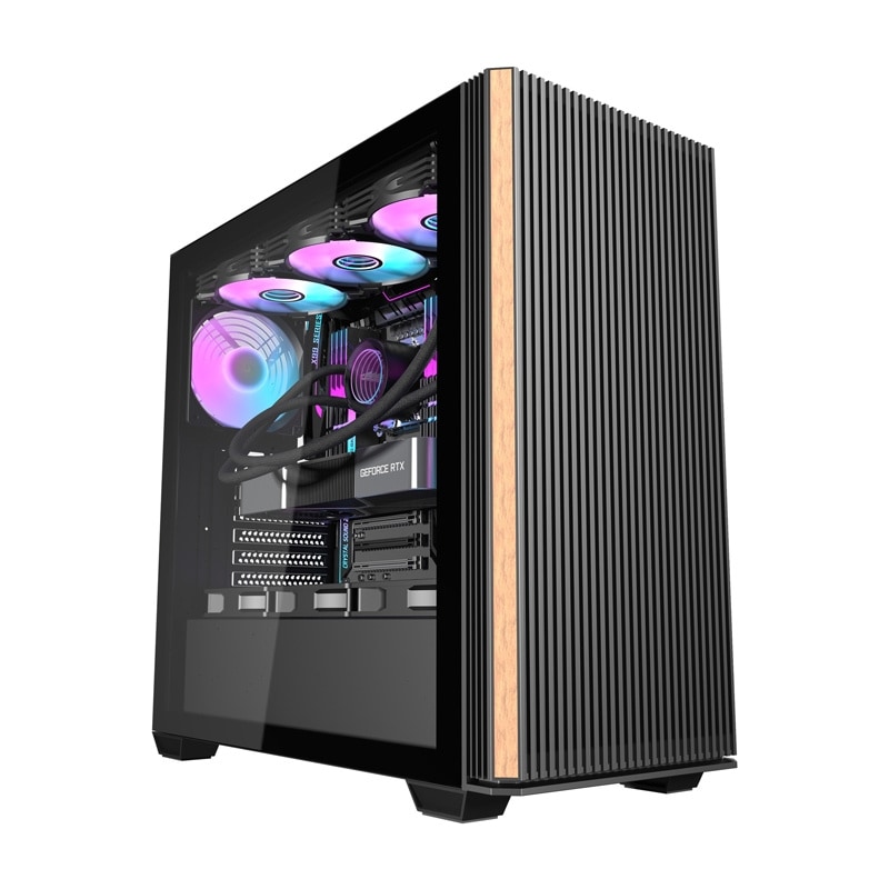 Darkflash DS900WS PC-kabinett (svart) + 4 vifter