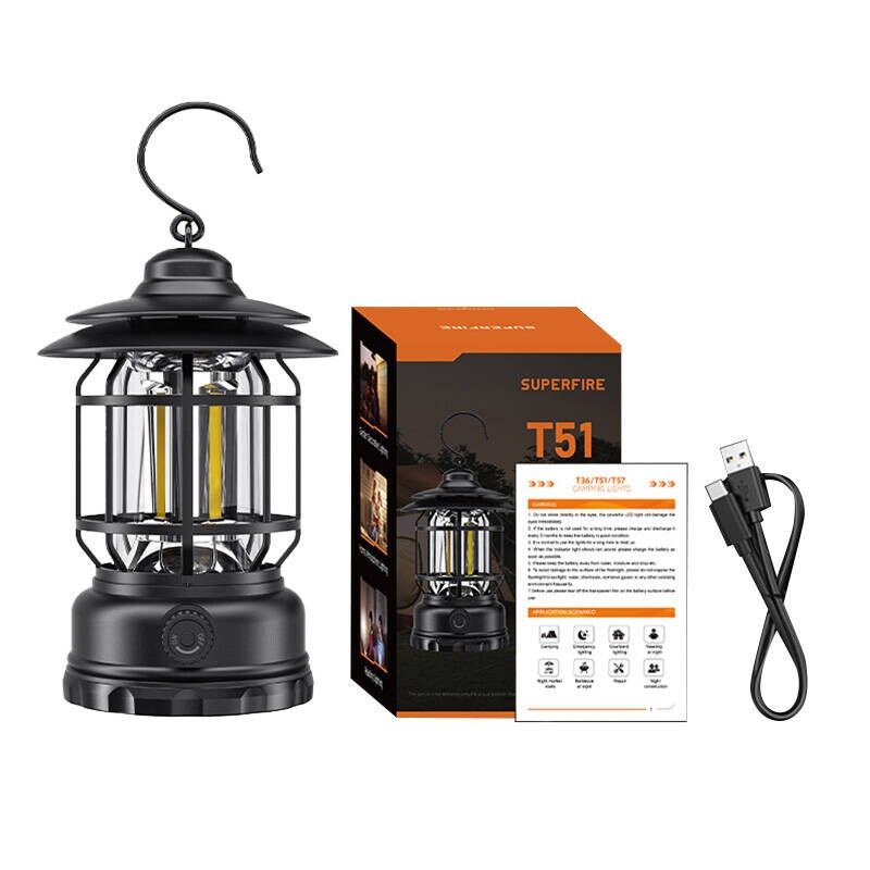 Superfire T51, USB-C-lampe