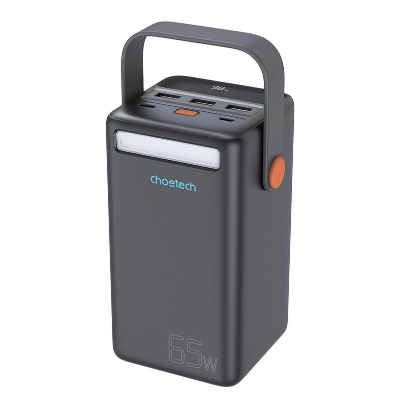 Choetech B664 Mini Power Station, powerbank 50000mAh 65W (svart)