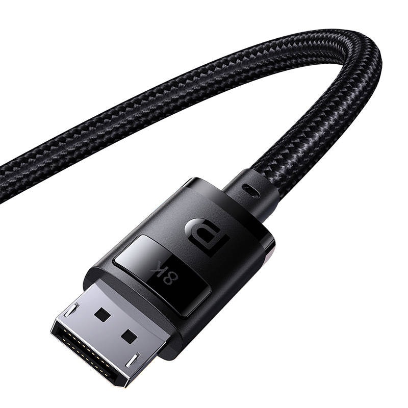 DP 8K til DP 8K-kabel Baseus High Definition 1,5 m (svart)
